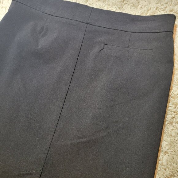Rampage y2k Juniors 1 Black Straight Professional Business Slit Pencil Skirt - Picture 8 of 10